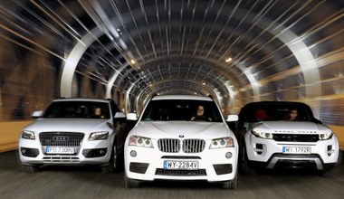 Porównanie: Audi Q5, BMW X3, Range Rover Evoque