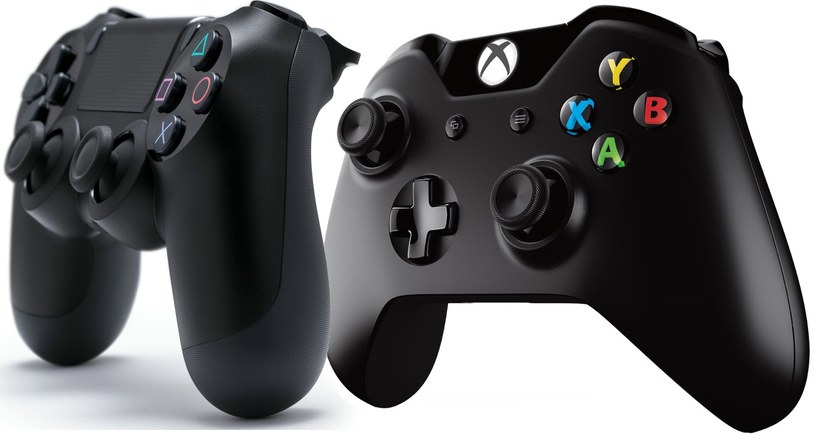 Porównanie dwóch kontrolerów - od lewej: pad do PlayStation 4 i Xbox One /materiały prasowe