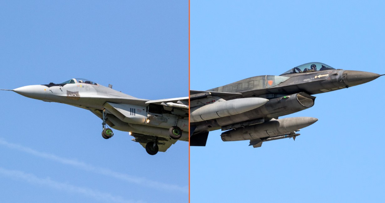 Porównanie F-16 i MiG-29. Który jest "lepszy"? /123RF/PICSEL