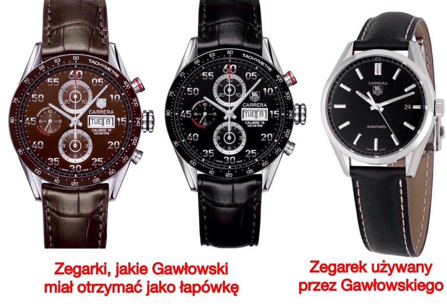 Porównanie trzech zegarków /