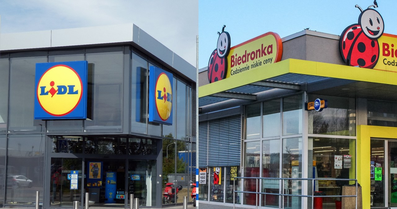 Porównano marki własne najpopularniejszych dyskontów spożywczych w Polsce, m.in. Lidla i Biedronki /MICHAL FLUDRA / NurPhoto / NurPhoto via AFP, HORST GALUSCHKA / DPA / dpa Picture-Alliance via AFP /