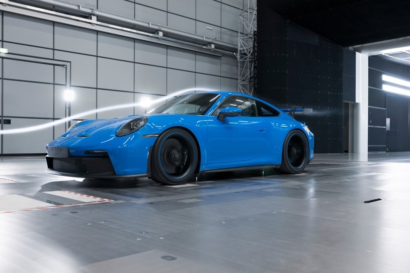 Porsche 911 GT3 w tunelu aerodynamicznym /Informacja prasowa