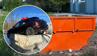 Porsche Macan trafiło na śmietnik. Miało być prezentem dla żony