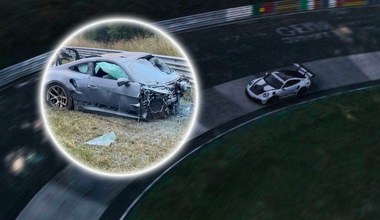 Porsche zamieniło się w kulę ognia. Koszmarny wypadek Polaka na filmie 