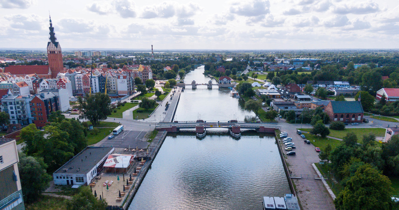 Port Elbląg położony nad rzeką Elbląg /Przemysław Świderski /Getty Images