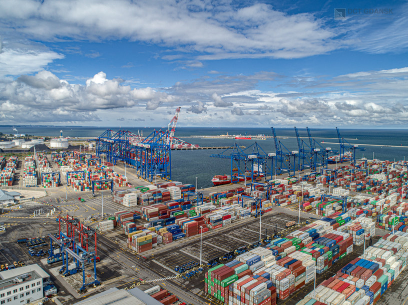 Port Gdańsk w 2021 r. był na 15 miejscu wśród największych portów kontenerowych w Europie. /Baltic Hub /materiały prasowe