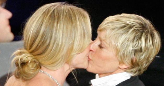 Portia de Rossi i Ellen DeGeneres, fot. Vince Bucci &nbsp; /Getty Images/Flash Press Media