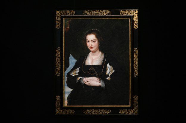 „Portret damy" autorstwa Petera Paula Rubensa licytowany na aukcji w domu aukcyjnym DESA Unicum / 	Marcin Obara  /PAP