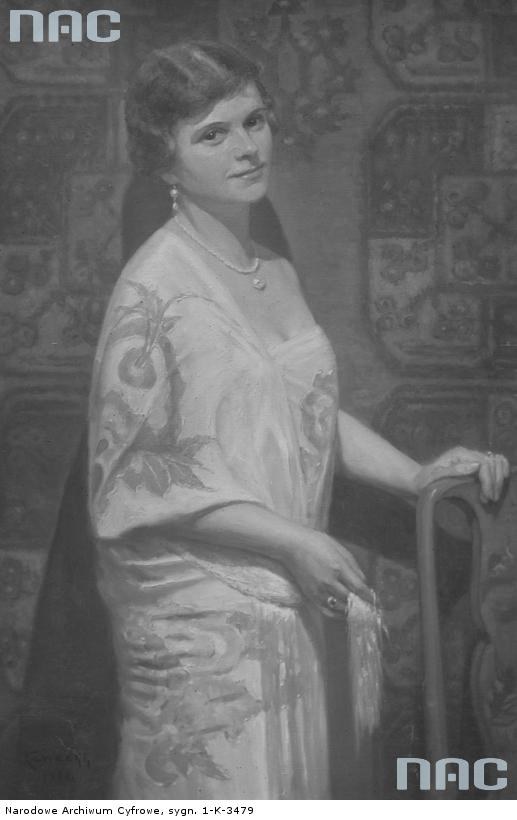 Portret kobiety pędzla Romana Gozdawa-Kaweckiego (1928) /Z archiwum Narodowego Archiwum Cyfrowego