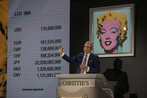 Portret Marylin Monroe sprzedany za 195 mln dolarów. Dzieło Warhola pobiło rekord