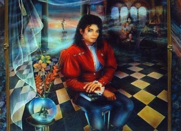 Portret Michaela Jacksona namalowany został w 1990 roku na ranchu Neverland - fot. ebay.com /