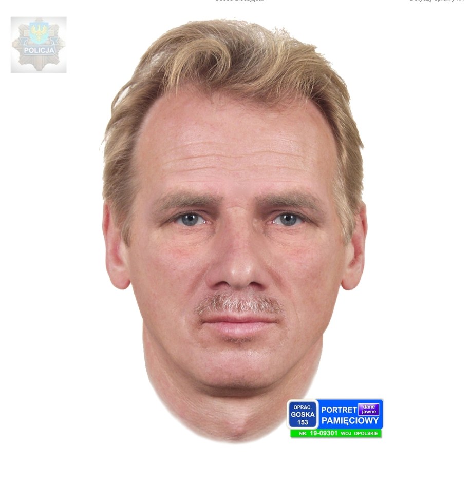 Portret pamięciowy poszukiwanego mężczyzny /Opolska Policja /