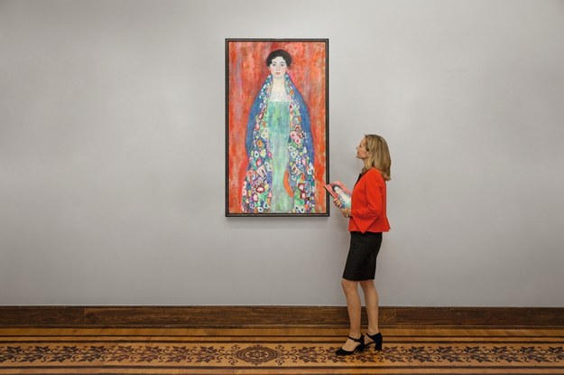 "Portret panny Lieser" Gustava Klimta na zdjęciu z 26.01.2024 roku. /ALEXANDER MITTERER / HANDOUT /PAP/EPA