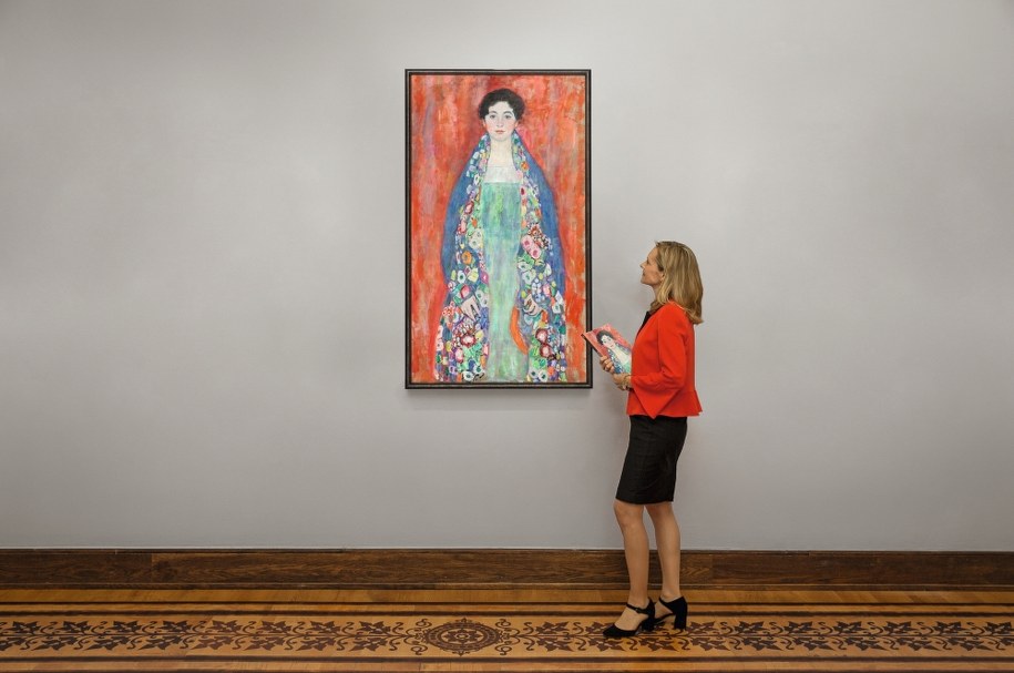 "Portret panny Lieser" Gustava Klimta na zdjęciu z 26.01.2024 roku. /ALEXANDER MITTERER / HANDOUT /PAP/EPA
