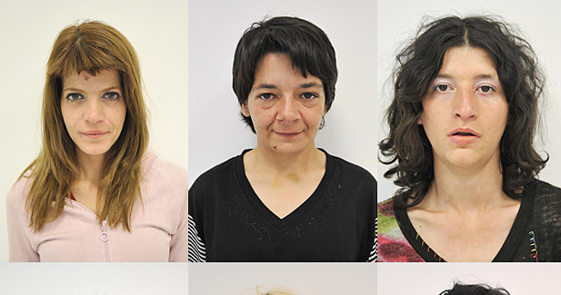Portrety prostytutek zakażonych wirusem HIV /fot. Policja w Atenach /INTERIA.PL