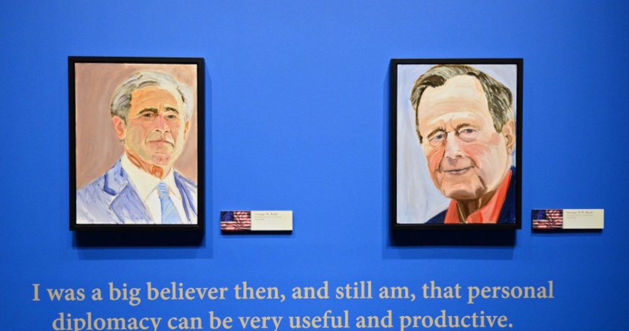 Portrety światowych przywódców pędzla byłego prezydenta USA