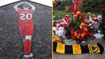 Poruszające sceny na Anfield Road. Wspólny hołd na cześć Diogo Joty