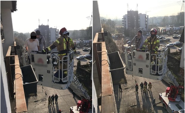 Porzuciła go dziewczyna, przed policją próbował uciekać po balkonach… 