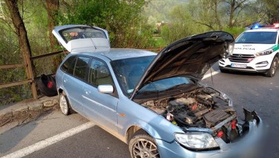 Pościg słowackiej policji. "Polski szaleniec uciekł z miejsca wypadku"