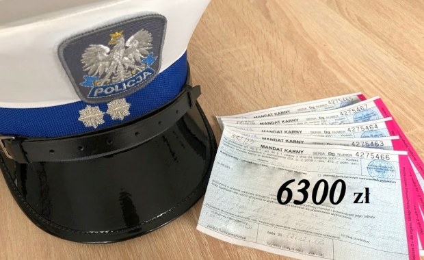 Pościg za rowerzystą. 37-latek dostał pięć mandatów na 6300 złotych