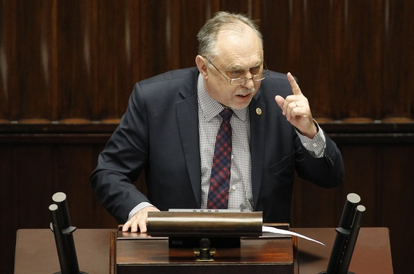 Poseł Janusz Sanocki w Sejmie /Reporter