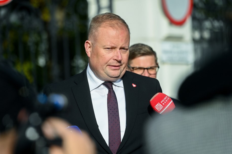 Poseł KO Witold Zembaczyński na konferencji ws. zawiadomienia dotyczącego Zbigniewa Ziobry /Leszek Szymański /PAP