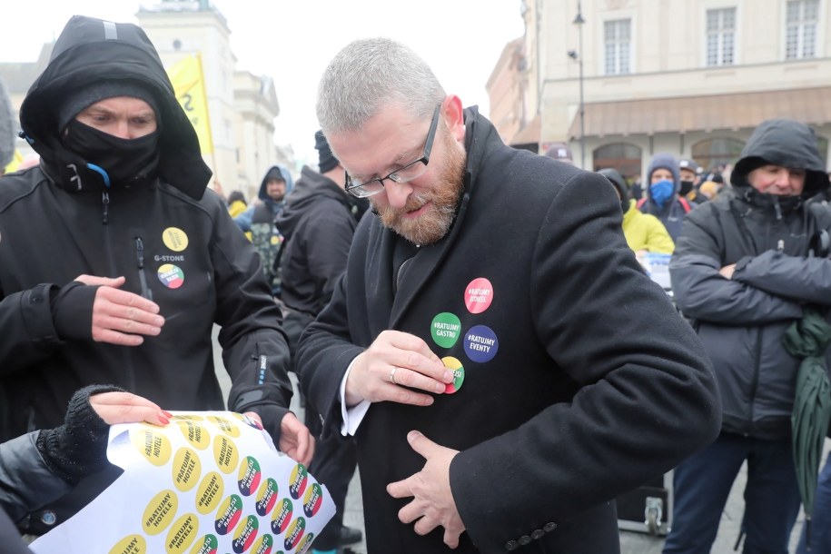 Poseł Konfederacji Grzegorz Braun / 	Tomasz Gzell    /PAP