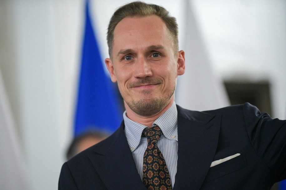 Poseł Konfederacji Konrad Berkowicz /Marcin Obara /PAP