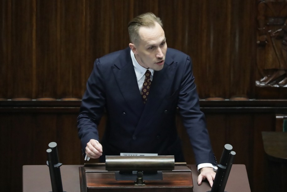 Poseł Konfederacji Konrad Berkowicz. /	Tomasz Gzell   /PAP