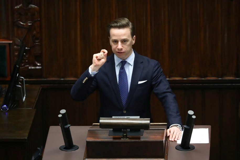 Poseł Konfederacji Krzysztof Bosak /Tomasz Gzell /PAP