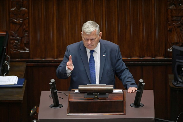 Poseł PiS Marek Suski na sali obrad w pierwszym dniu 17. posiedzenia Sejmu / 	Marcin Obara  /PAP