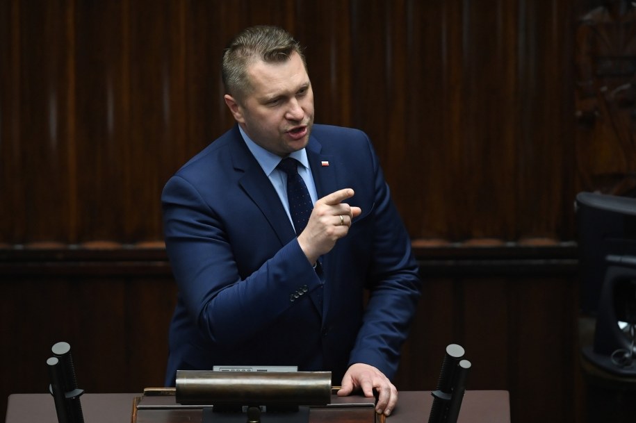 Poseł PiS Przemysław Czarnek w Sejmie / 	Radek Pietruszka   /PAP