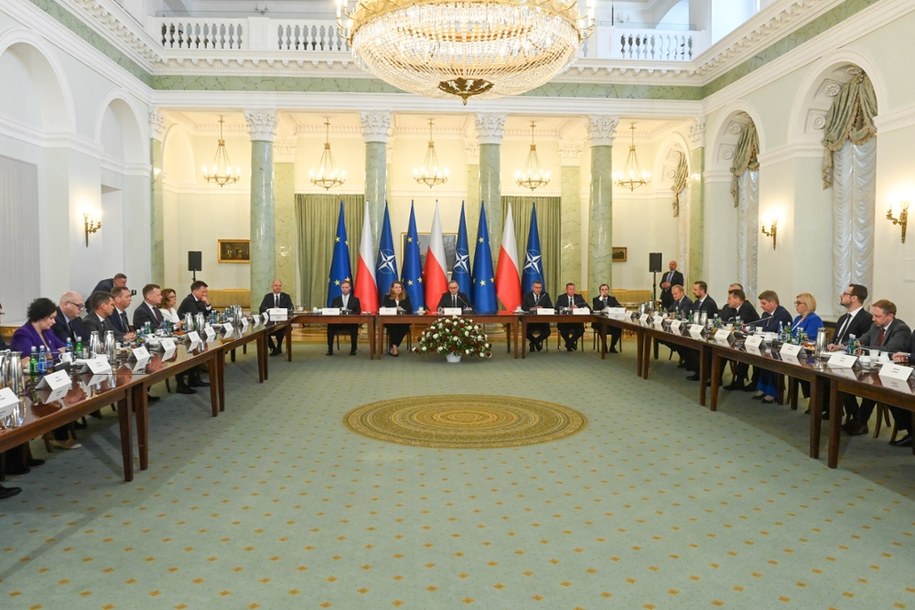 Posiedzenie Rady Bezpieczeństwa Narodowego w Pałacu Prezydenckim w Warszawie /Piotr Nowak /PAP