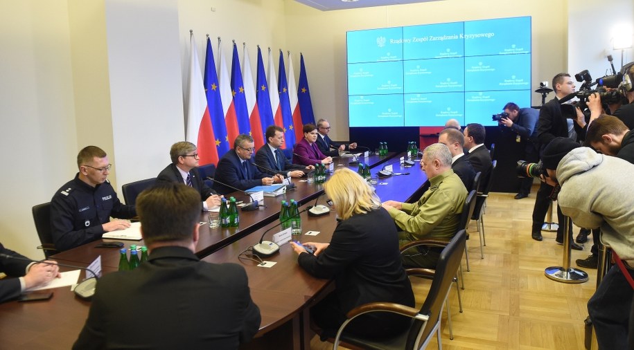 Posiedzenie Rządowego Centrum Bezpieczeństwa /Radek Pietruszka /PAP