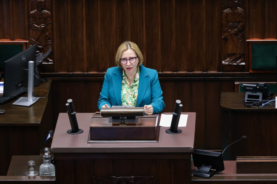 Posłanka Lewicy Joanna Wicha /Albert Zawada /PAP