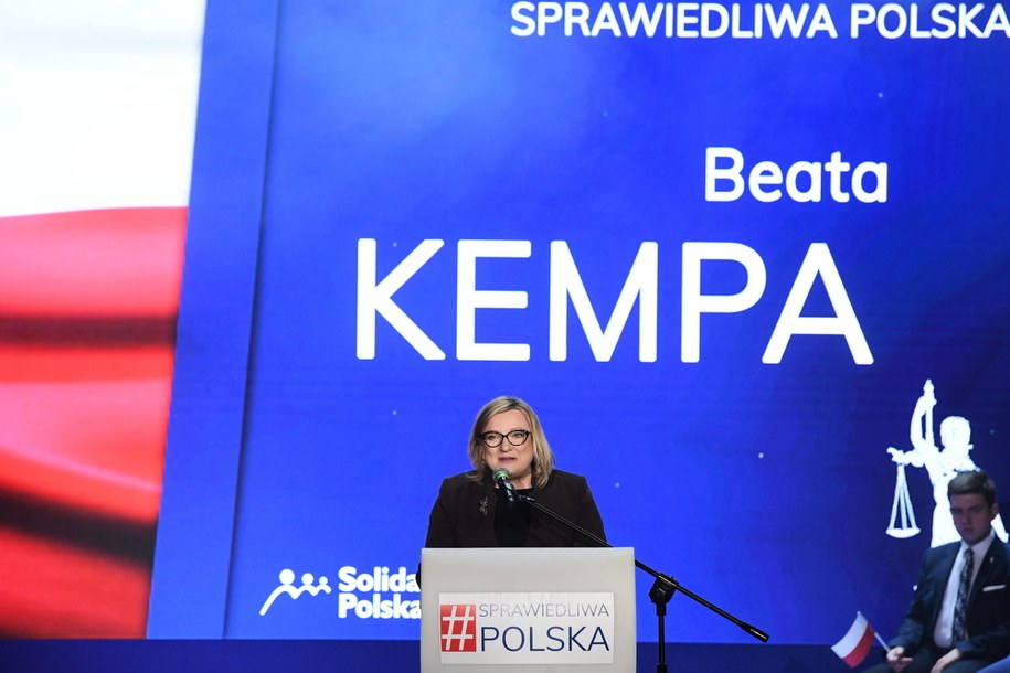 Posłanka Parlamentu Europejskiego Beata Kempa / 	Radek Pietruszka   /PAP