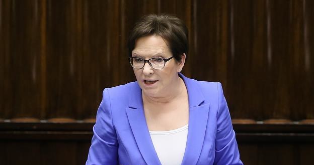 Posłanka PO Ewa Kopacz dzisiaj w Sejmie /PAP