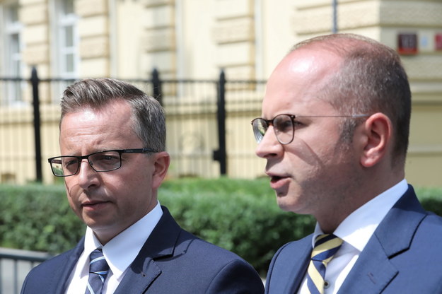 Posłowie Koalicji Obywatelskiej: Michał Szczerba i Dariusz Joński /Wojciech Olkuśnik /PAP