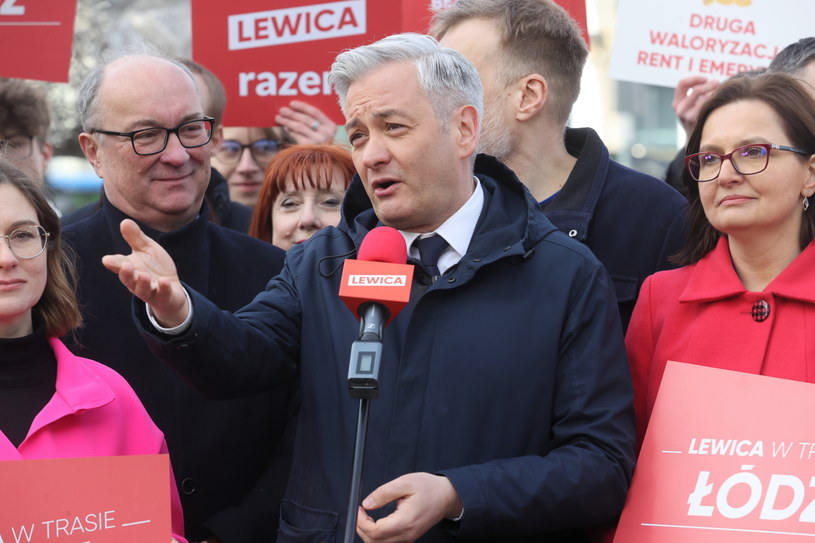 Posłowie Lewicy na konferencji prasowej /Marian Zubrzycki /PAP