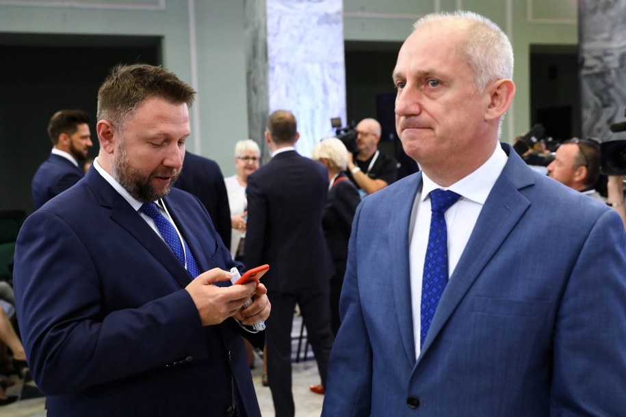 Posłowie PO Sławomir Neumann (po prawej) i Marcin Kierwiński /Rafał Guz /PAP