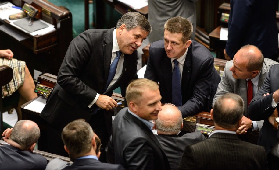 Posłowie PSL w czasie sejmowej debaty /Jakub Kamiński   /PAP