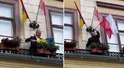 Posłowie usunęli flagi Ukrainy z ratusza. Burmistrz miasta reaguje