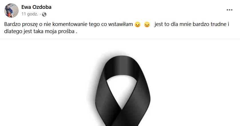 Post matki Dawida, Ewy Ozdoby na Facebooku /materiały prasowe