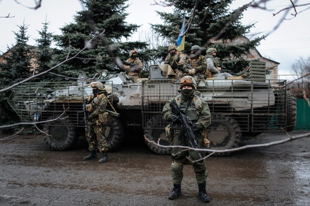 Posterunek sił rządowych we wschodniej Ukrainie /ROMAN PILIPEY /PAP/EPA