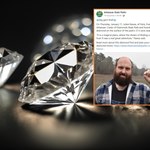 Poszedł na wycieczkę, a znalazł 7,46-karatowy diament