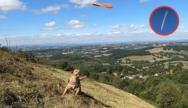 Poszedł z psem na spacer. Uchwycił tajemniczy obiekt na niebie