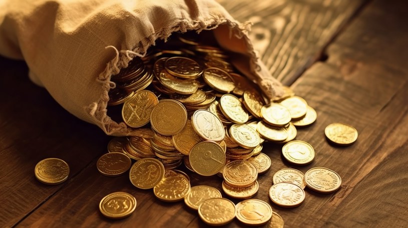 Poszukiwacze odnaleźli pod Szczecinem dziesiątki złotych monet z z końca XIX wieku i z początku XX wieku (zdjęcie ilustracyjne) /vectorup /123RF/PICSEL