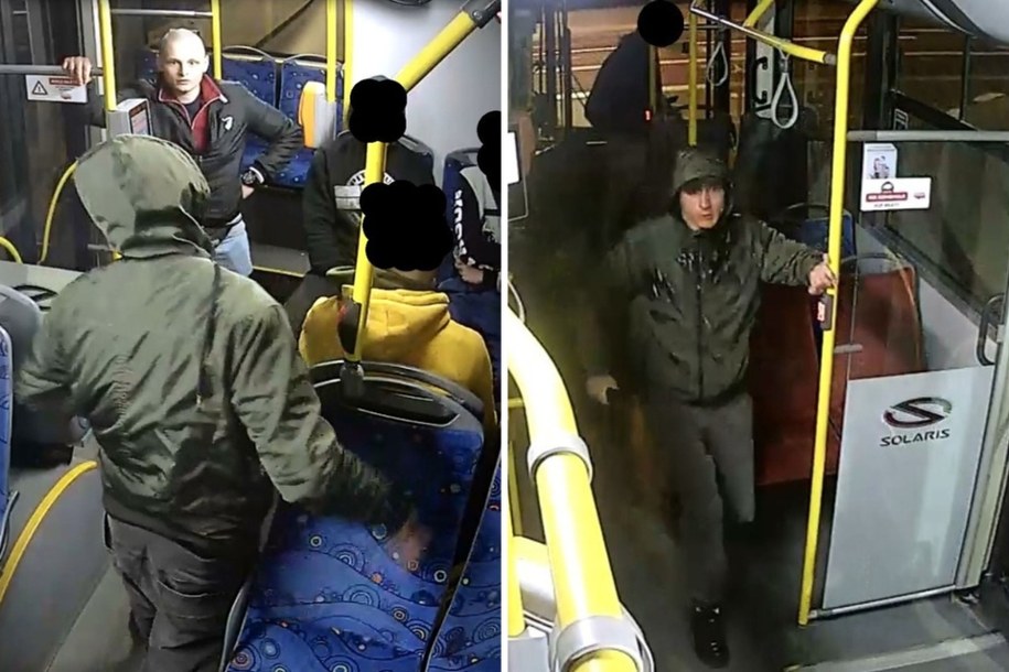Poszukiwani mężczyźni na zdjęciach z monitoringu /Policja