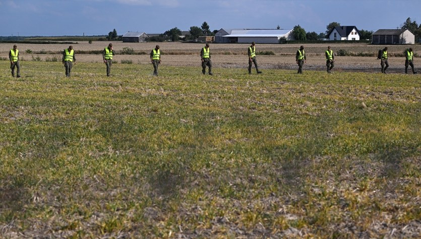 Poszukiwania szczątków rosyjskich dronów przerwane