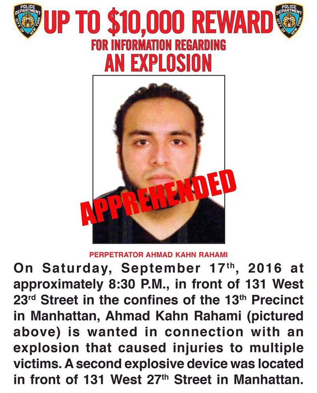 Poszukiwany Ahmad Khan Rahimi /NYPD / HANDOUT /PAP/EPA